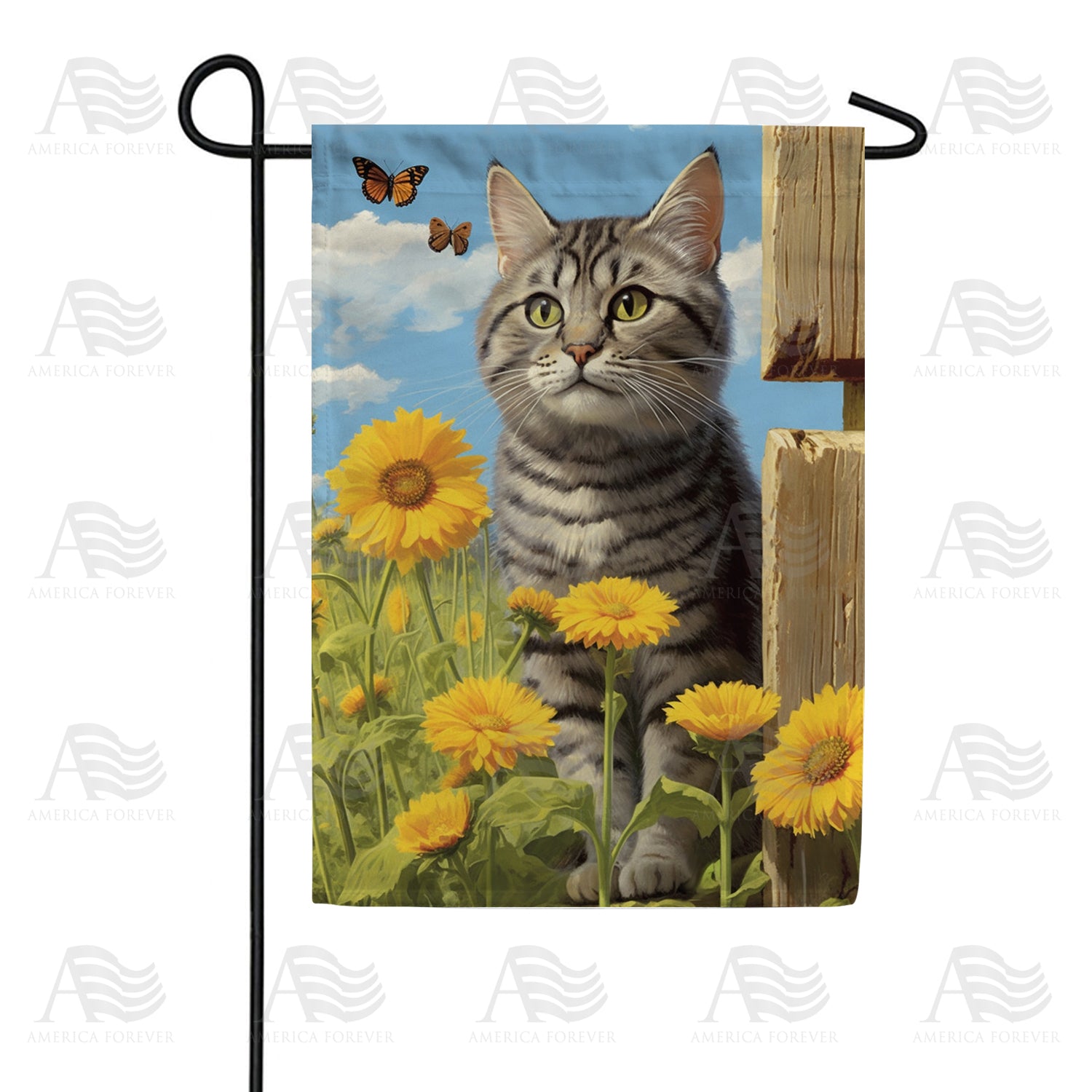 Butterfly Stalker Double Sided Garden Flag