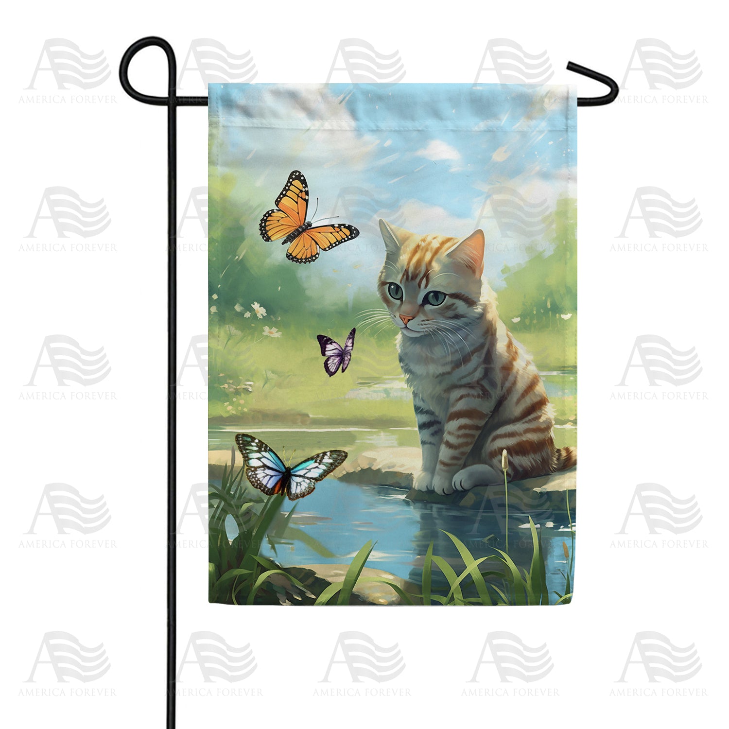 Deep In Thought Double Sided Garden Flag