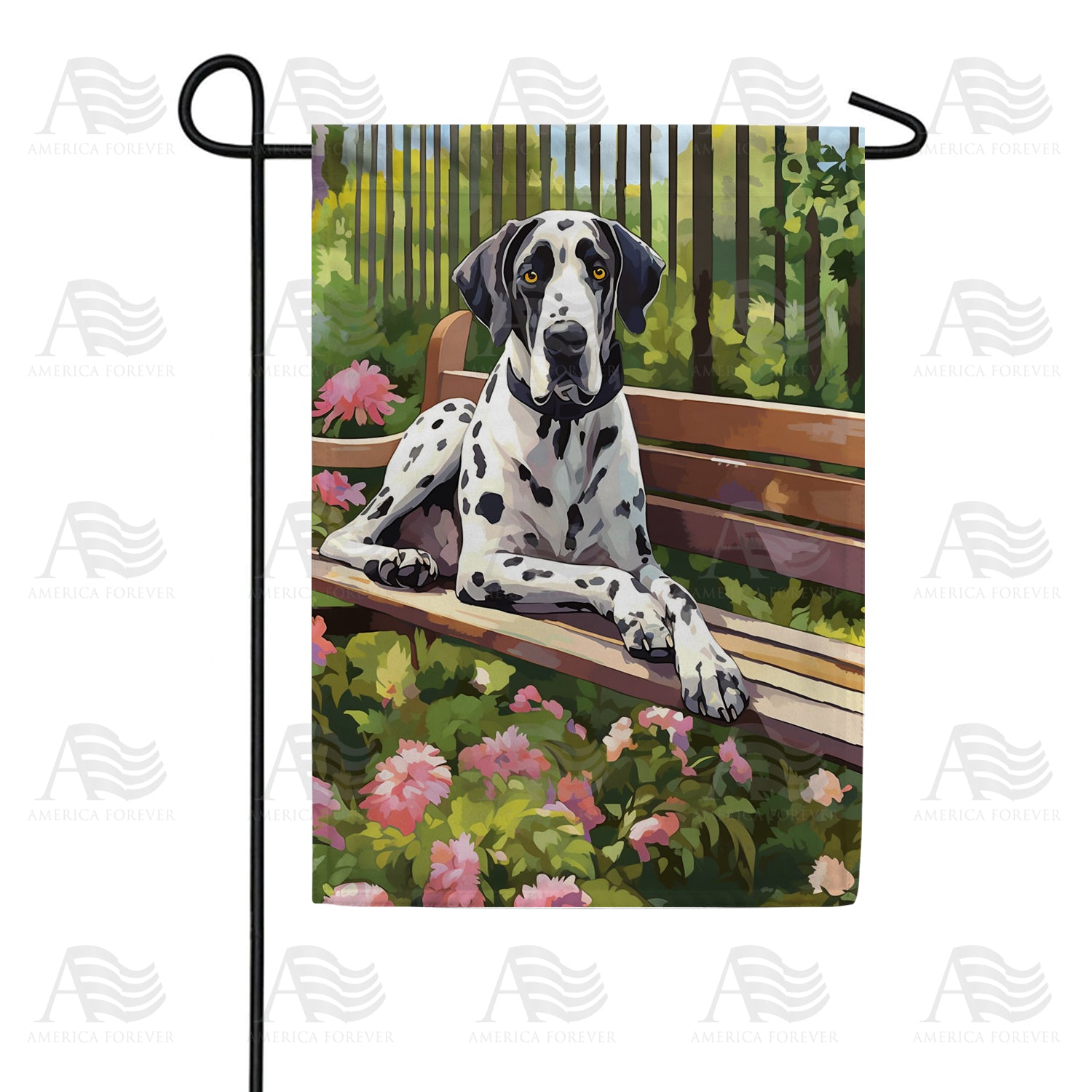 Sit. Stay. Good Boy! Double Sided Garden Flag