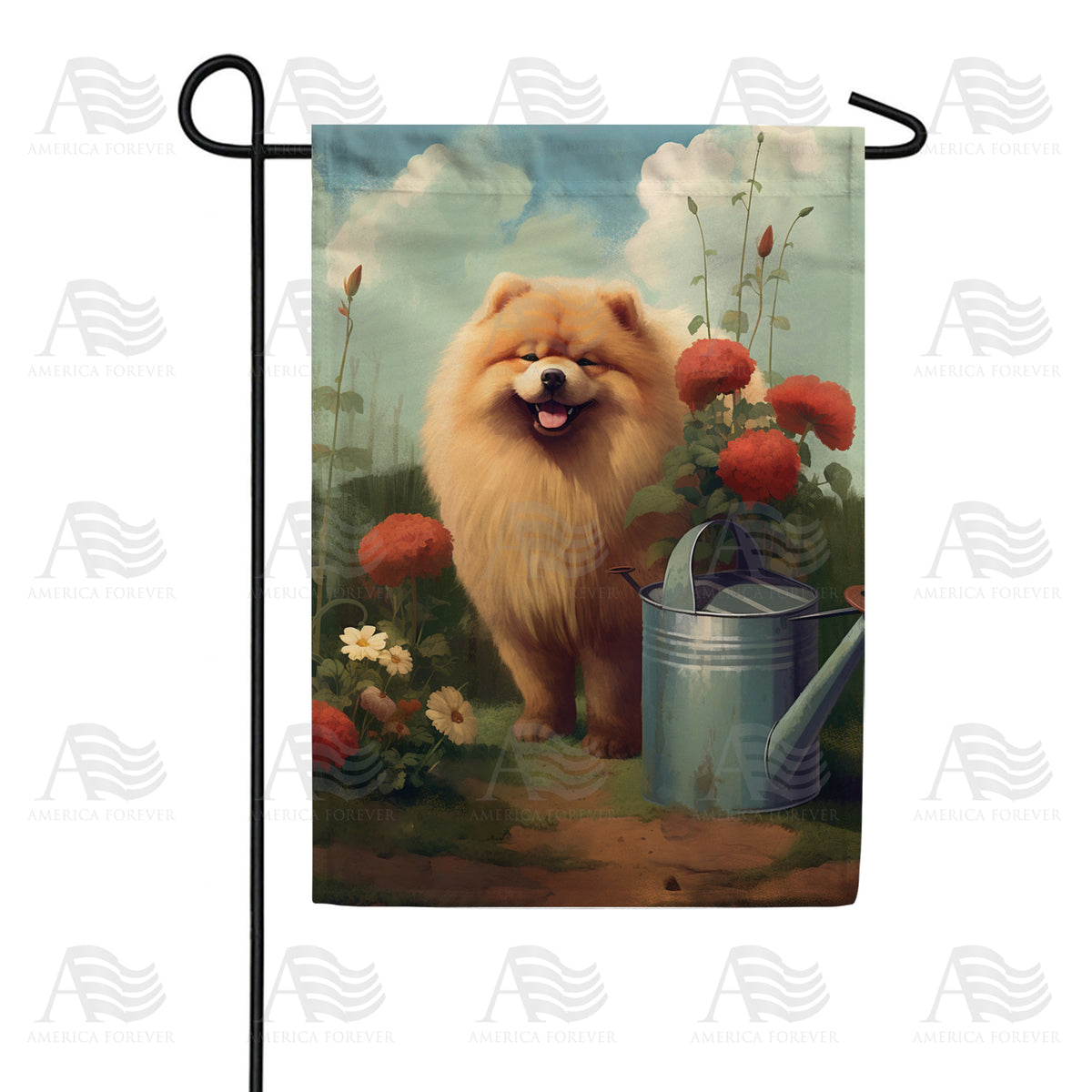 Chow Chow Double Sided Garden Flag