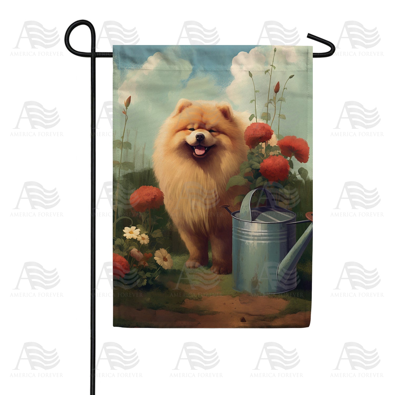Chow Chow Double Sided Garden Flag