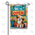 Welcoming Puppy with Open Sign Double Sided Garden Flag