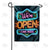 Neon Lights Open Sign Double Sided Garden Flag