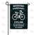 Weekend Cycling Forecast Double Sided Garden Flag