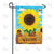 Sunflower Welcome Double Sided Garden Flag