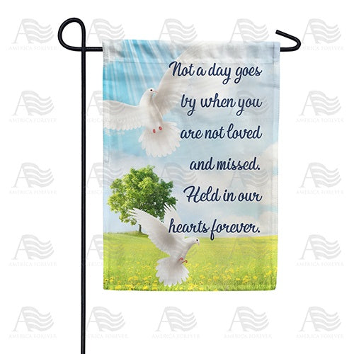 Loved And Missed Double Sided Garden Flag