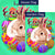 Watercolor Hello Easter Bunny Double Sided Flags Set (2 Pieces)