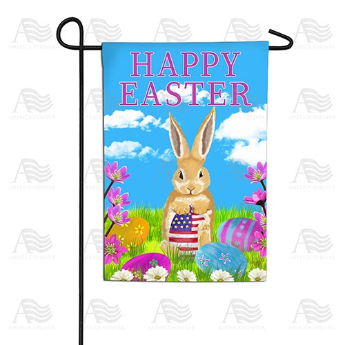 Patriotic Easter Egg Double Sided Garden Flag