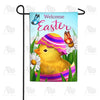 Easter Chick and Butterflies Double Sided Garden Flag