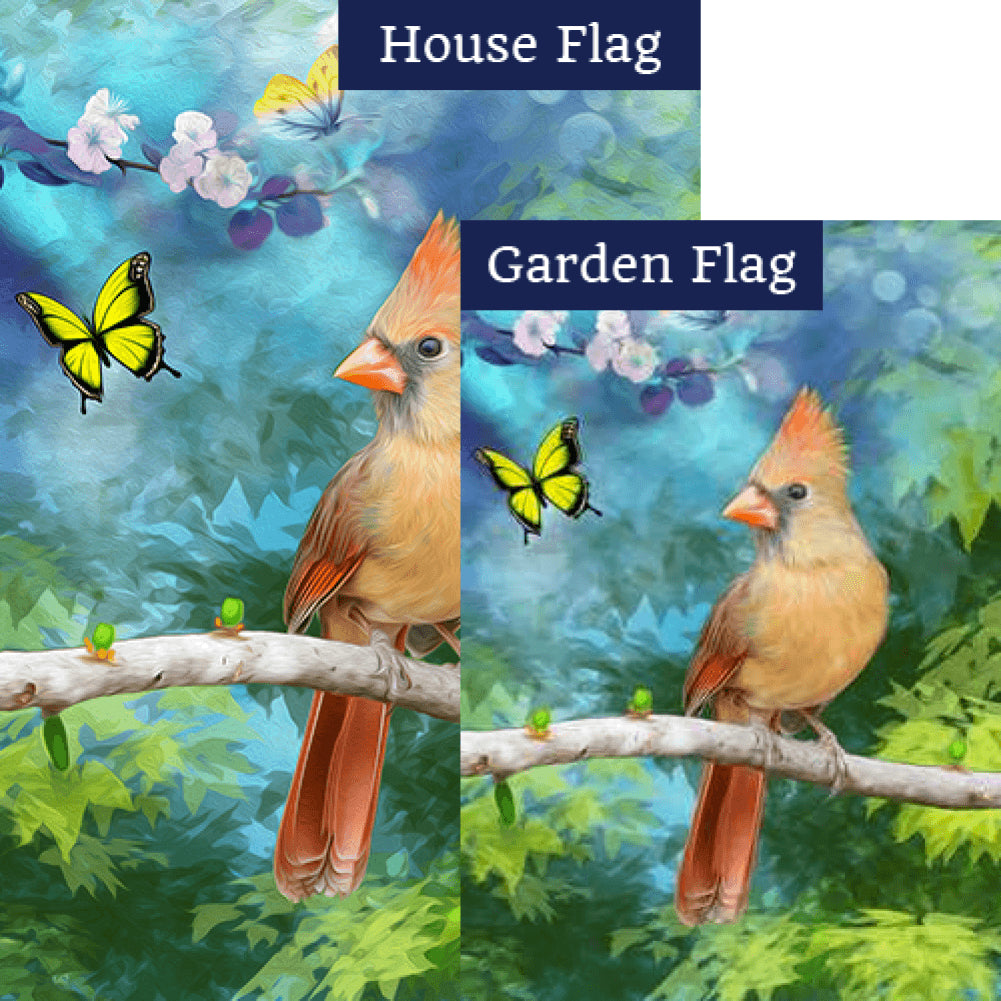 Oil Painting Cardinal Flags Set (2 Pieces)
