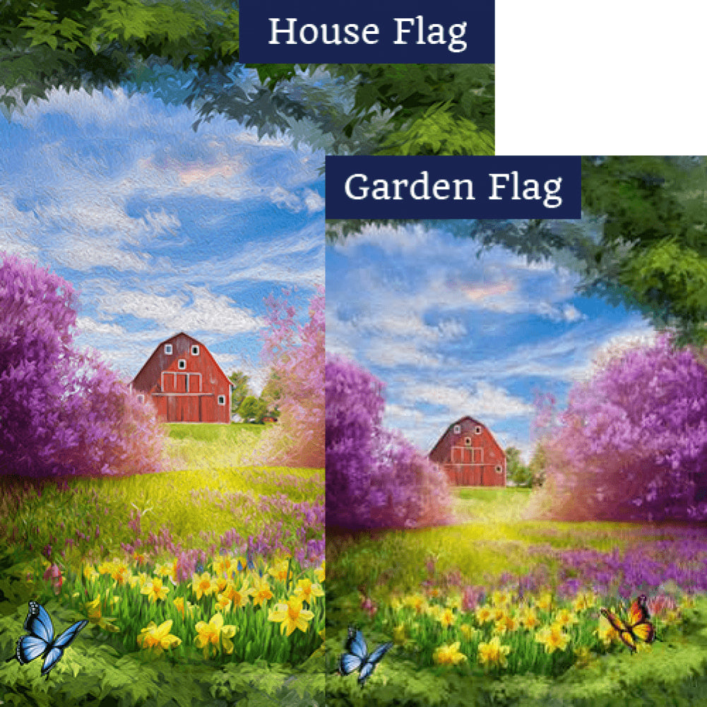 Spring Meadow Flags Set (2 Pieces)