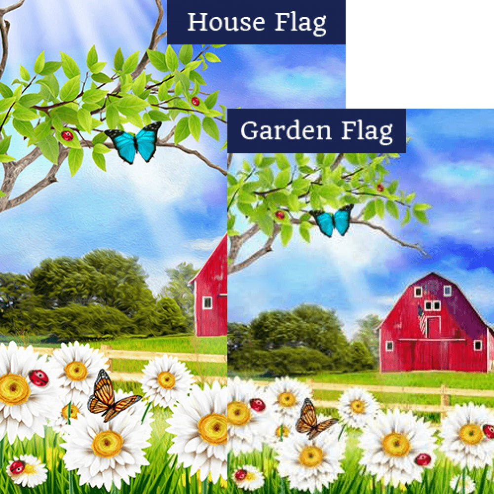 Spring at the Farm Flags Set (2 Pieces)