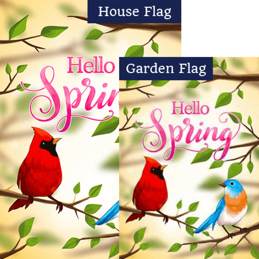 The Cardinal and the Bluebird Flags Set (2 Pieces)