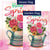 Watercolor Spring Flowers Flags Set (2 Pieces)