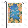 Orange Spring Flowers Double Sided Garden Flag