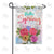 Hello Spring Watercolor Flowers Double Sided Garden Flag