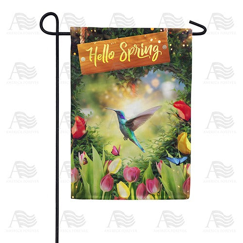 Magical Spring Forest Double Sided Garden Flag