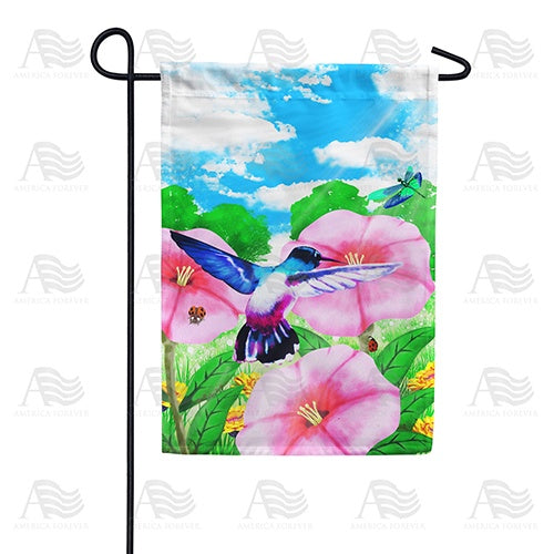 Watercolor Spring Hibiscus Double Sided Garden Flag
