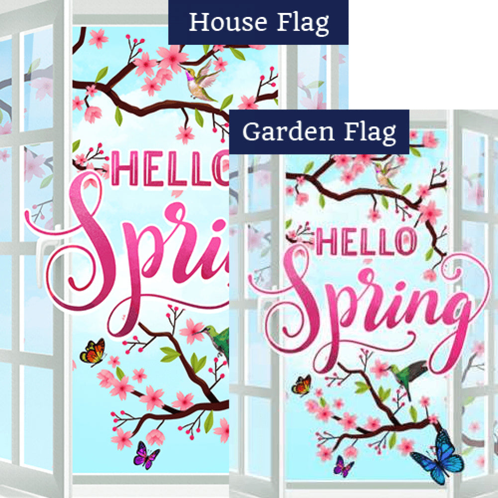 Open the Window to Spring Flags Set (2 Pieces)