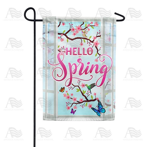 Open the Window to Spring Double Sided Garden Flag