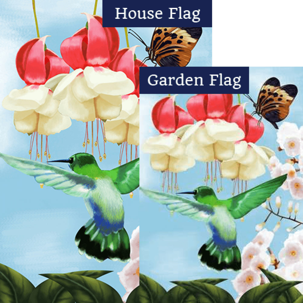 Spring's Hummingbird Flags Set (2 Pieces)