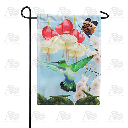Spring's Hummingbird Double Sided Garden Flag