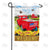 Red Truck Welcome Patriotic Double Sided Garden Flag