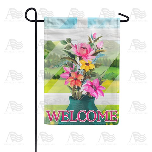 Window Spring Flowers Double Sided Garden Flag