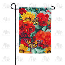 Monarch Butterflies Double Sided Garden Flag