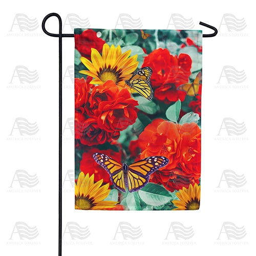 Monarch Butterflies Double Sided Garden Flag