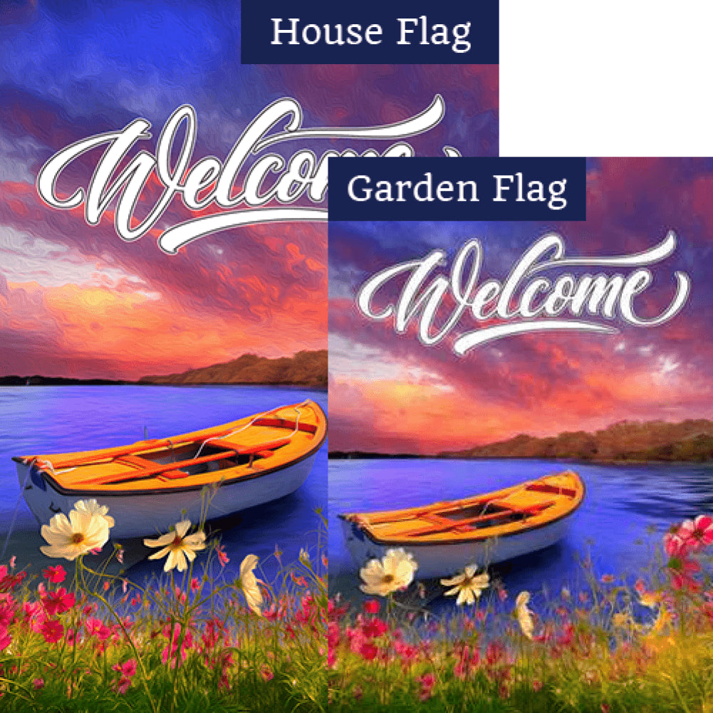 Tranquility Lake Flags Set (2 Pieces)