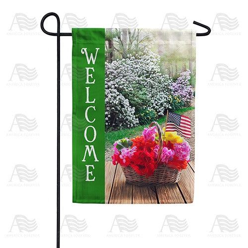 The Welcome Path Double Sided Garden Flag