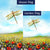 Dragonfly Flowers Flags Set (2 Pieces)