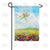 Dragonfly Flowers Double Sided Garden Flag