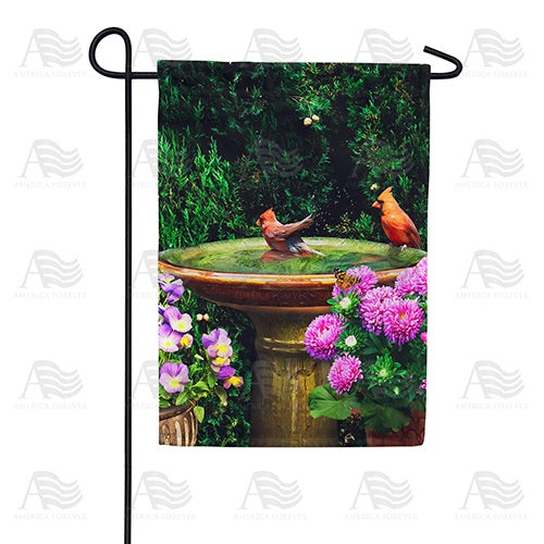 Cardinal Splash Double Sided Garden Flag