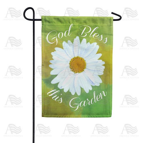 God Bless This Garden Double Sided Garden Flag