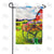 Cart Of Mums Double Sided Garden Flag
