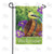 Goldfinch And Iris Welcome Double Sided Garden Flag