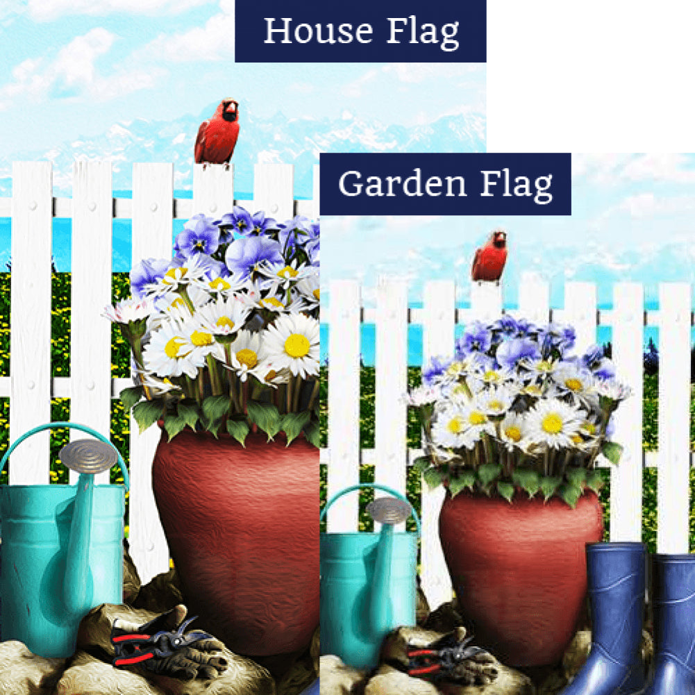 Planting Flowers Flags Set (2 Pieces)