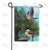 Chickadees At Feeder Double Sided Garden Flag