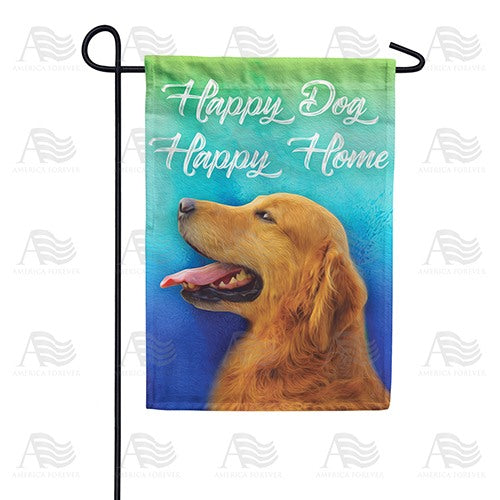 Happiness Is Having A Dog Double Sided Garden Flag