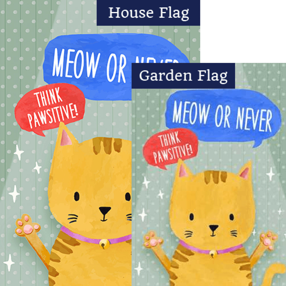 Think Pawsitive! Double Sided Flags Set (2 Pieces)