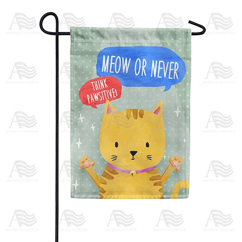 Think Pawsitive! Double Sided Garden Flag