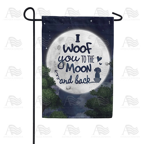 I Woof You Double Sided Garden Flag