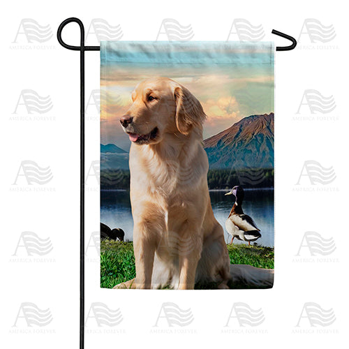 Mountain Lake Solitude Double Sided Garden Flag