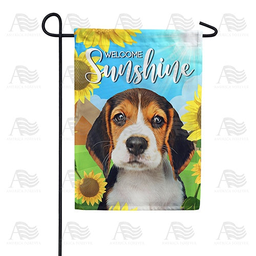 Beagle Puppy Double Sided Garden Flag