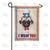 Uncle Sam Pug Double Sided Garden Flag