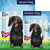 Dachshund Watercolor Double Sided Flags Set (2 Pieces)