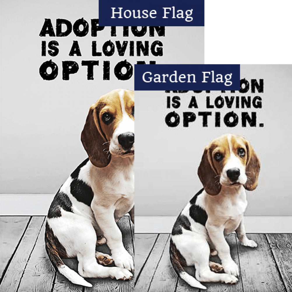 Adopt A Furry Friend Double Sided Flags Set (2 Pieces)