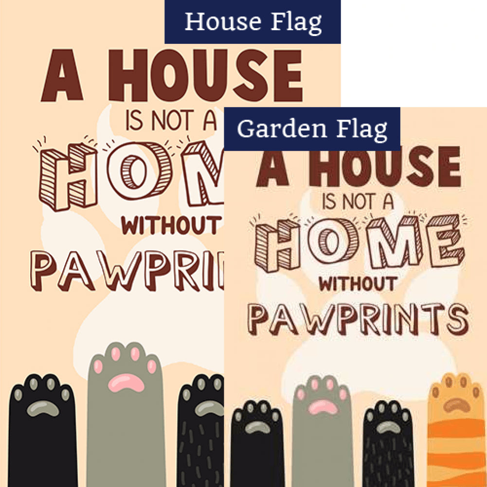 Paw Prints Prevail! Double Sided Flags Set (2 Pieces)